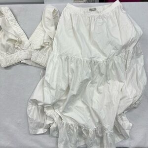 Abercrombie & Fitch White Skirt Set